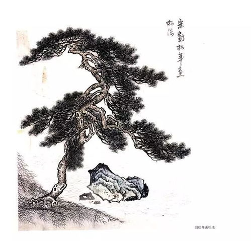 書畫 精品收藏貼 30副國畫樹木臨摹圖